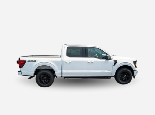 f150 work truck in white side view